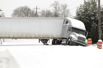 Truck Falling Over