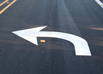left lane turning