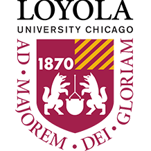 University of Chicago emblem featuring the Latin motto Ad Majorem Dei Gloriam and the year 1870.